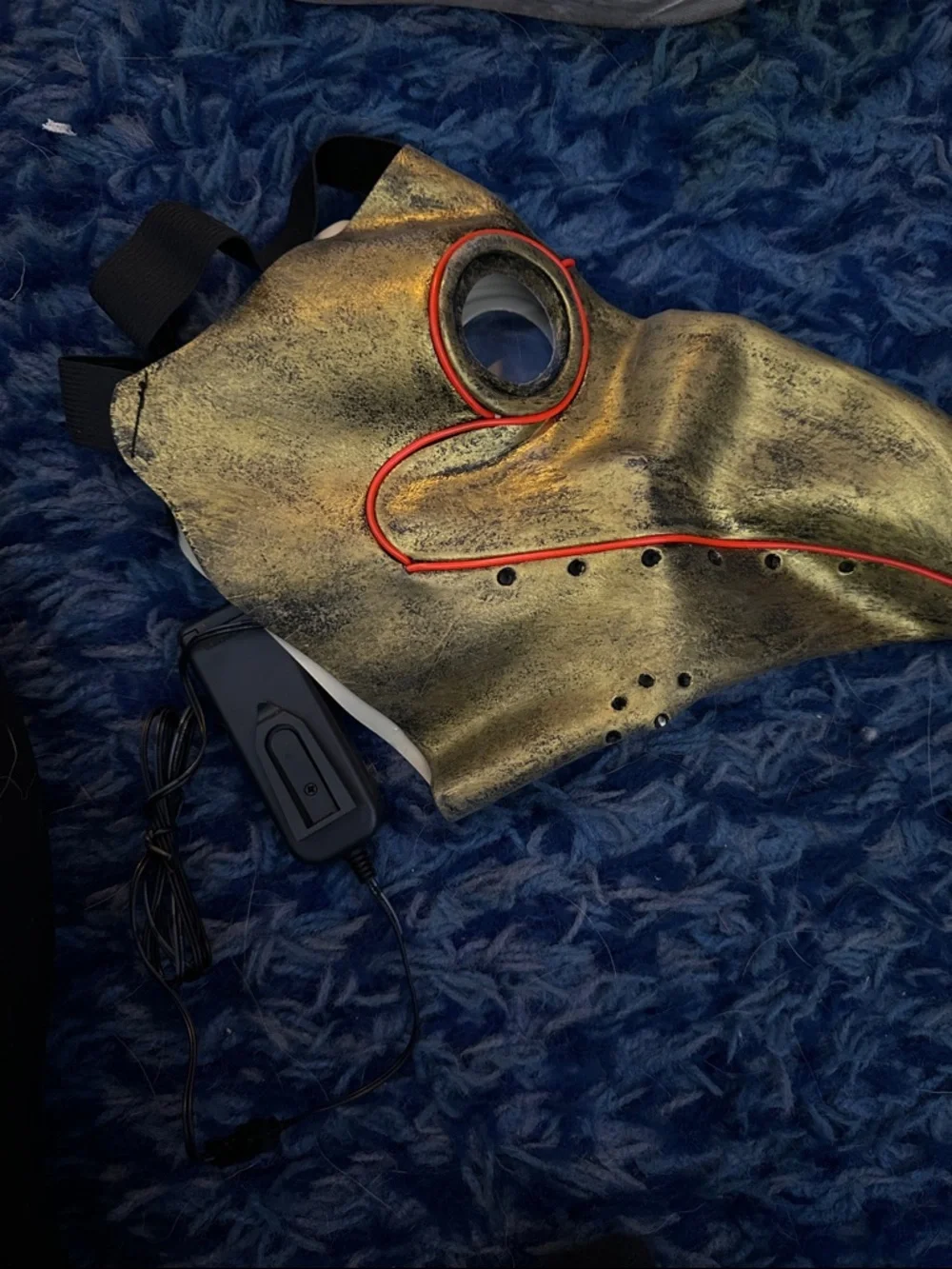 VR/AR Accessory Mask - Green with Red Trim